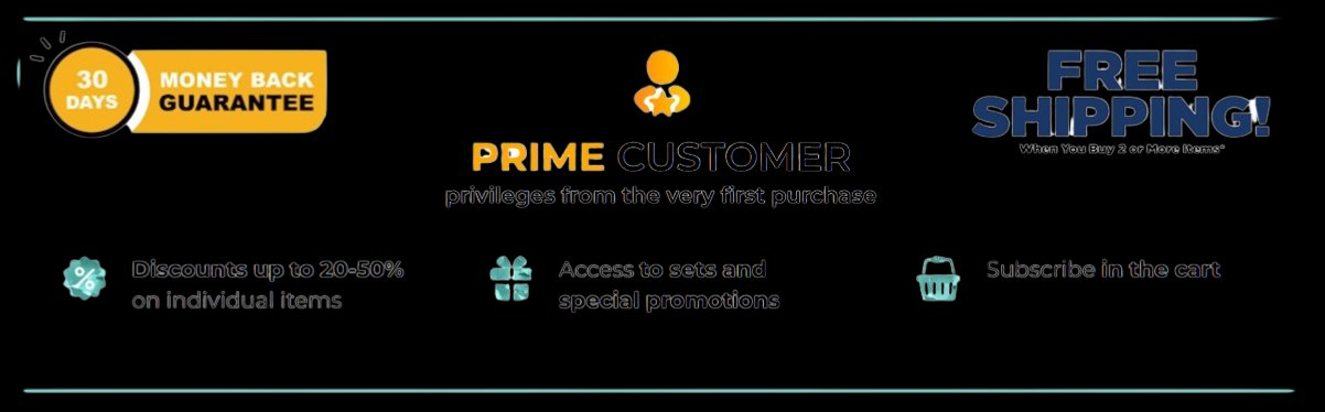 Prime Customer — Privileges from the very first purchase