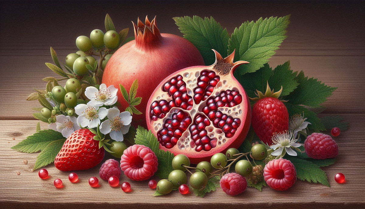 APLGO HRT drop — cardiovascular botanicals including hawthorn, pomegranate, grape, and wild strawberry