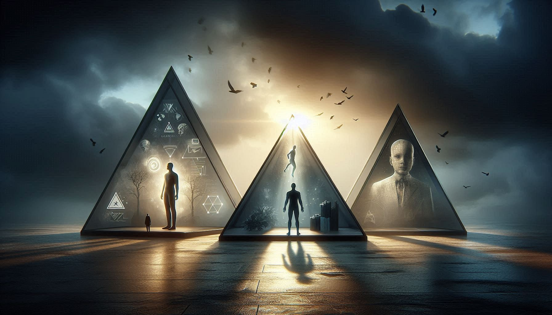 A person standing at a fork in the road at golden hour — representing the decision point between starting a network marketing business and continuing to wait